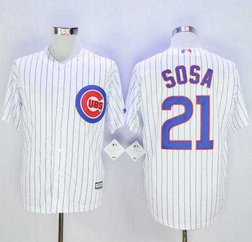 Chicago Cubs #21 Sammy Sosa White New Cool Base Stitched MLB Jersey,We sell and wholesale Chicago Cubs #21 Sammy Sosa White New Cool Base Stitched MLB Jersey on line form chian!